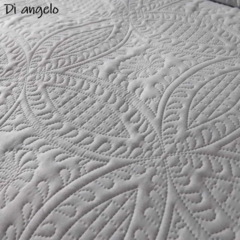 Custom Size European Style Bedspread Quilted Blanket Quilt Pillowcase Double Queen King Size Bed Linens Bed Cover 1-3PCS Set /