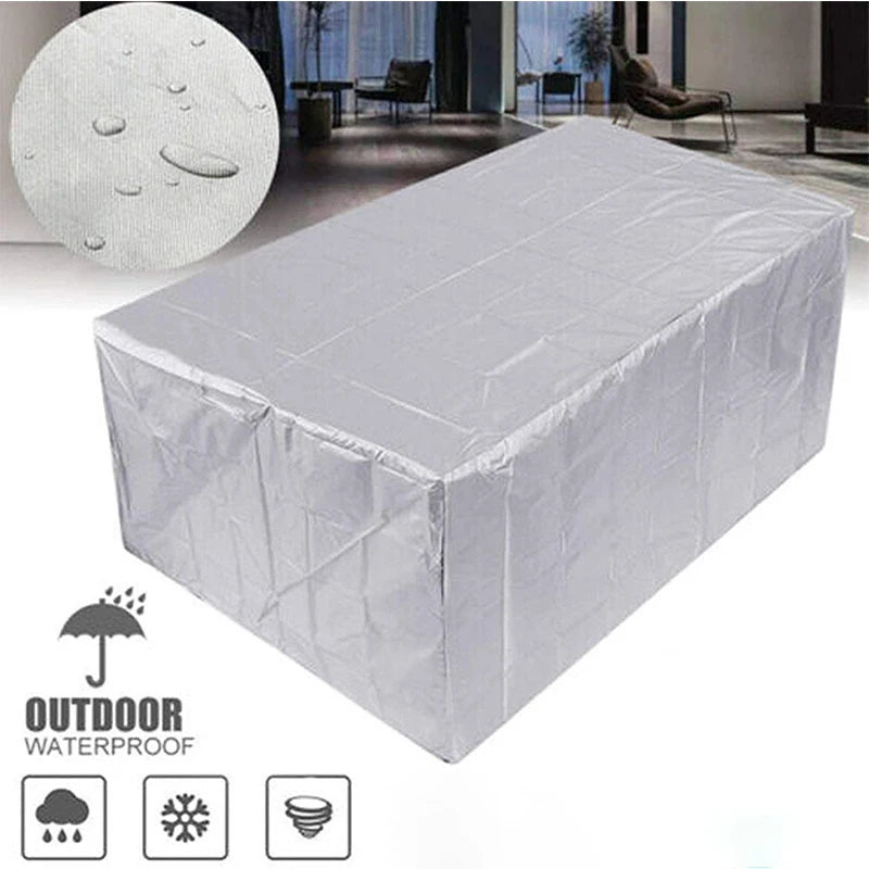 210D Outdoor Furniture Cover Waterproof Terrace Garden Cover Rain And Snow Table Sofa Chair Protective Cover Dust Cover