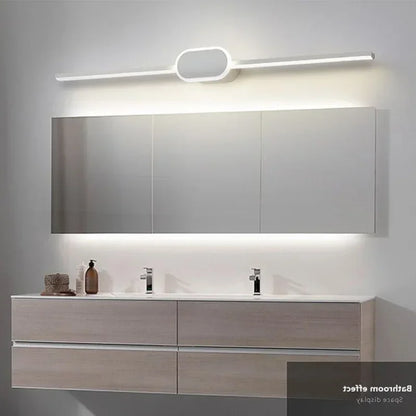 Modern Wall Lamp Luxury Bathroom Black White Aluminum LED Strip Mirror Lamp Bathroom Lamp Simple Bathroom Mirror LED Light