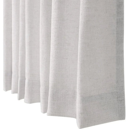 Pinch Pleat Curtain, Light Filtering Linen Curtain Drape Panel for Living Room and Silding Door