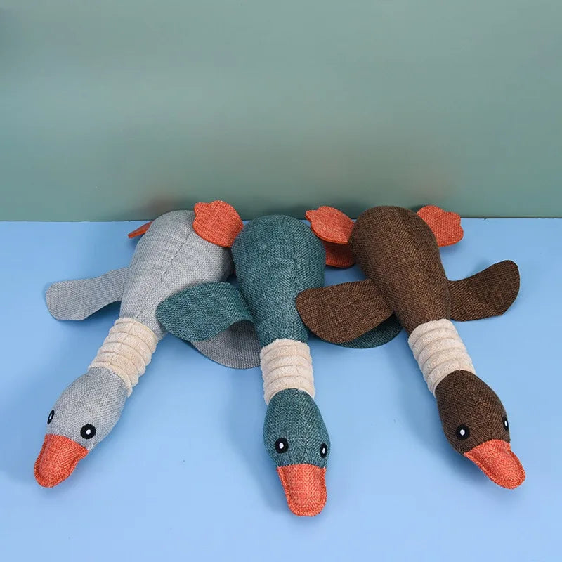 Wild Goose Plush Dog Toy