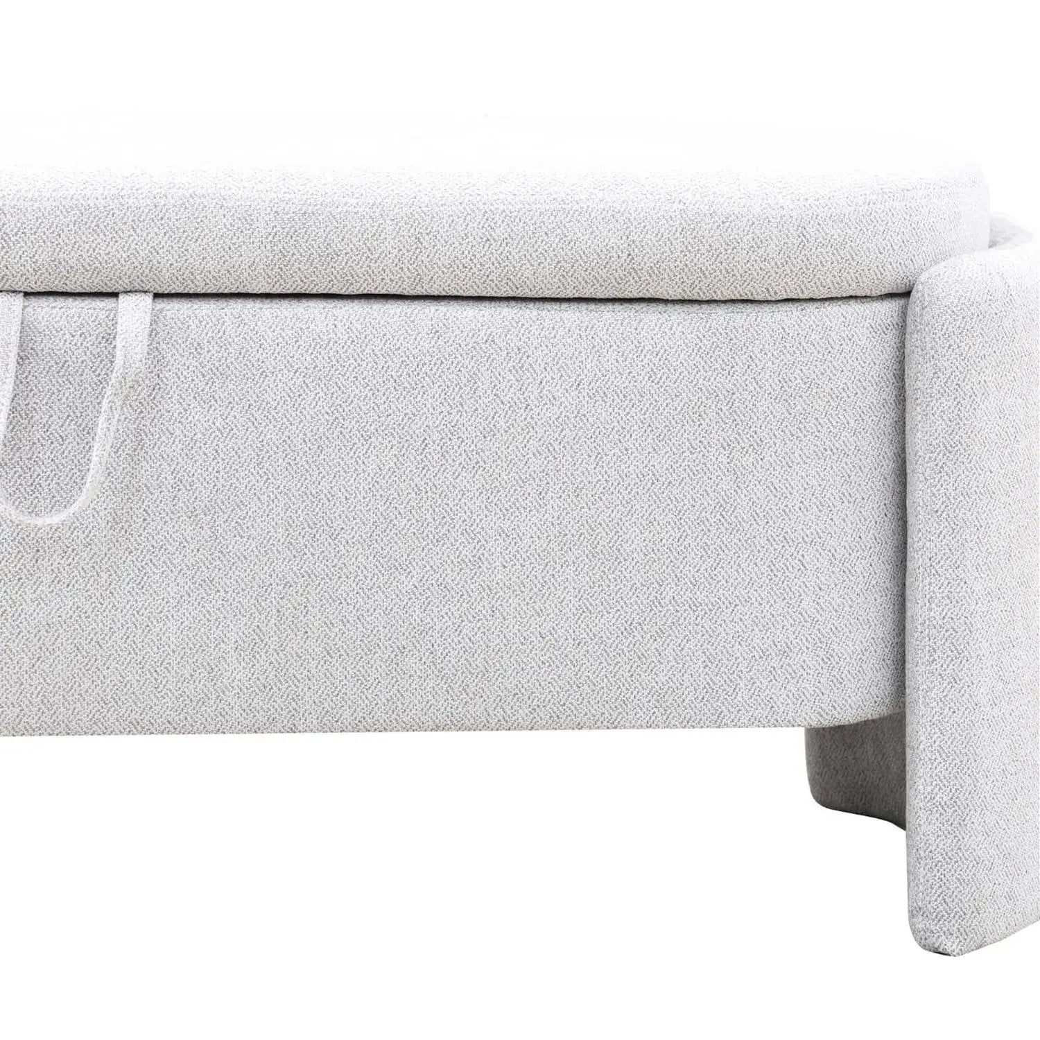 Pallid Flannel Living Room Ottoman - Cozy Furniture Accent