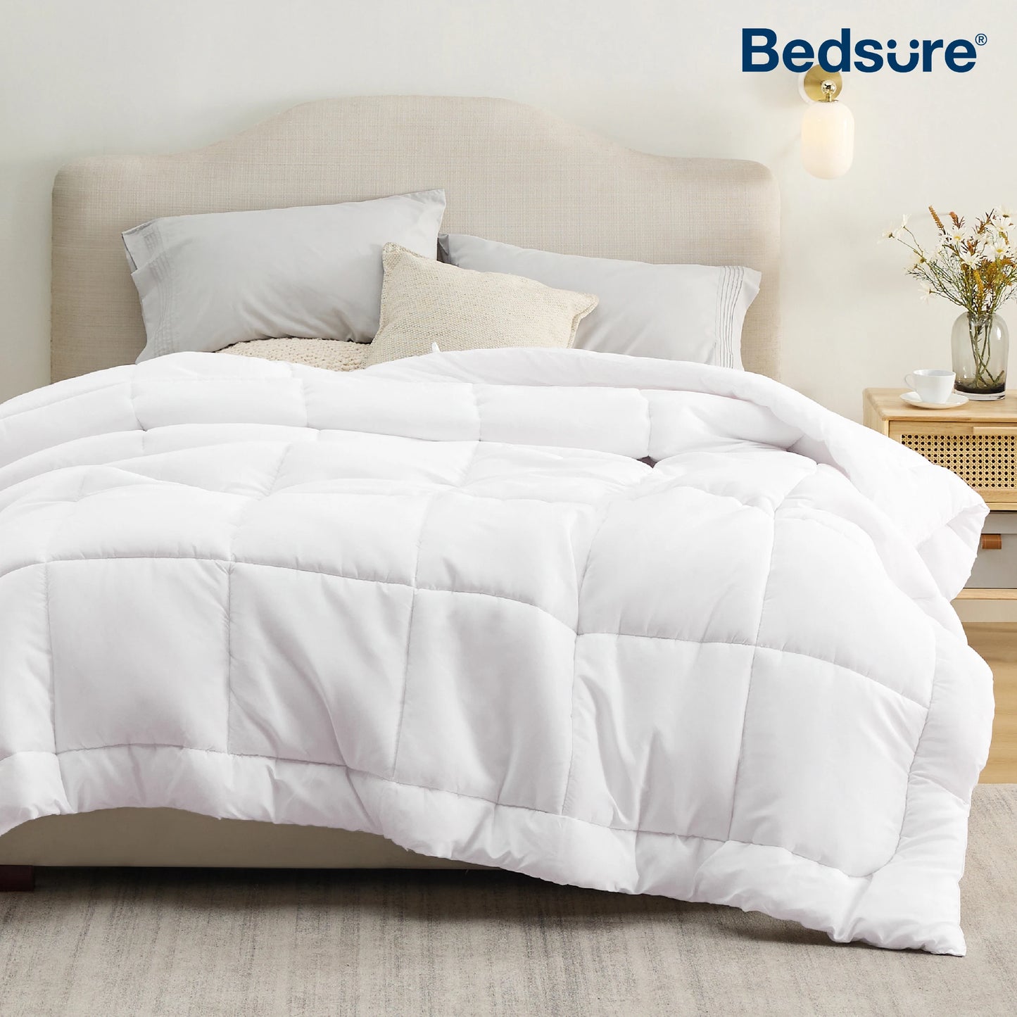 Bedsure Comforter Duvet Insert - Down Alternative Comforter, Quilted All Season Duvet with Corner Tabs, Twin, Full, Queen, King