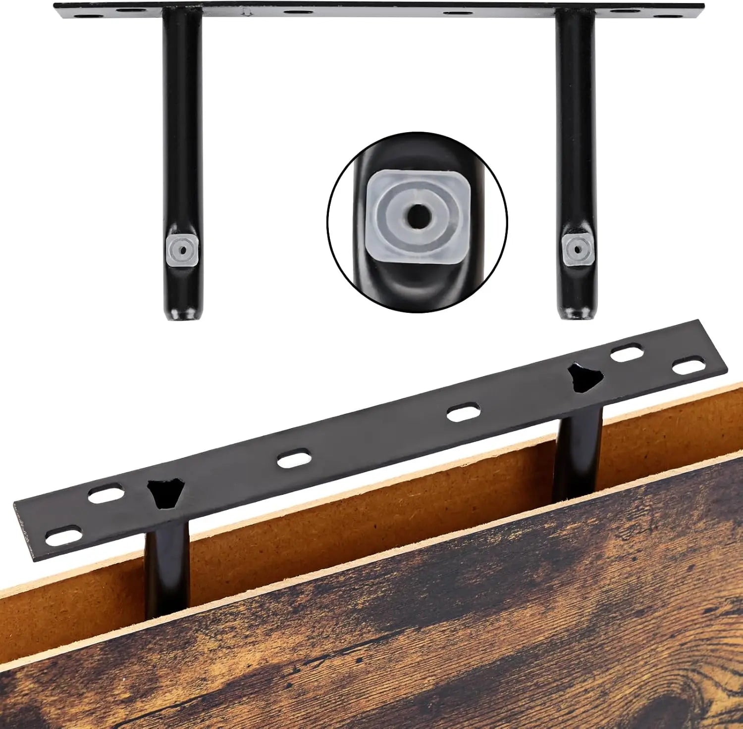 15.8in Floating Shelves, Set of 6 Wood Shelves, Farmhouse Shelf Wall Decor for Bathroom, Bedroom, Living and Kitchen Room