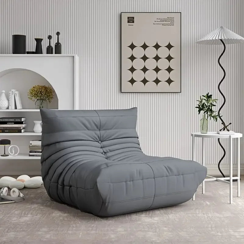 Designercaterpillar Lazy Sofa Reclining Sleeping Bedroom Balcony Tatami Internet Celebrity Single Sofa Ins Wind Sofa