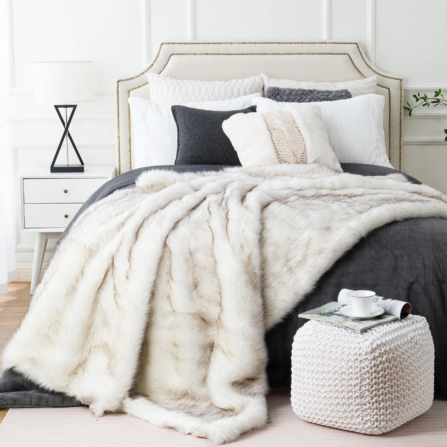 LUX Soft Faux Fur Blanket