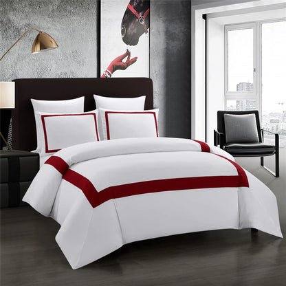 Luxury Bedding Sets White Quilt/Duvet Cover Set Squares Comforter Bedding Cover Pillowcase Bed Linen King Queen Bedclothes