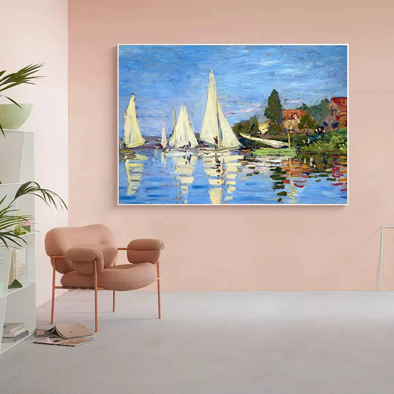 Abstract Claude Monet Garden Nature Landscape Wall Art Canvas Painting Famous Waterlily Poster For Modern Living Room Home Decor