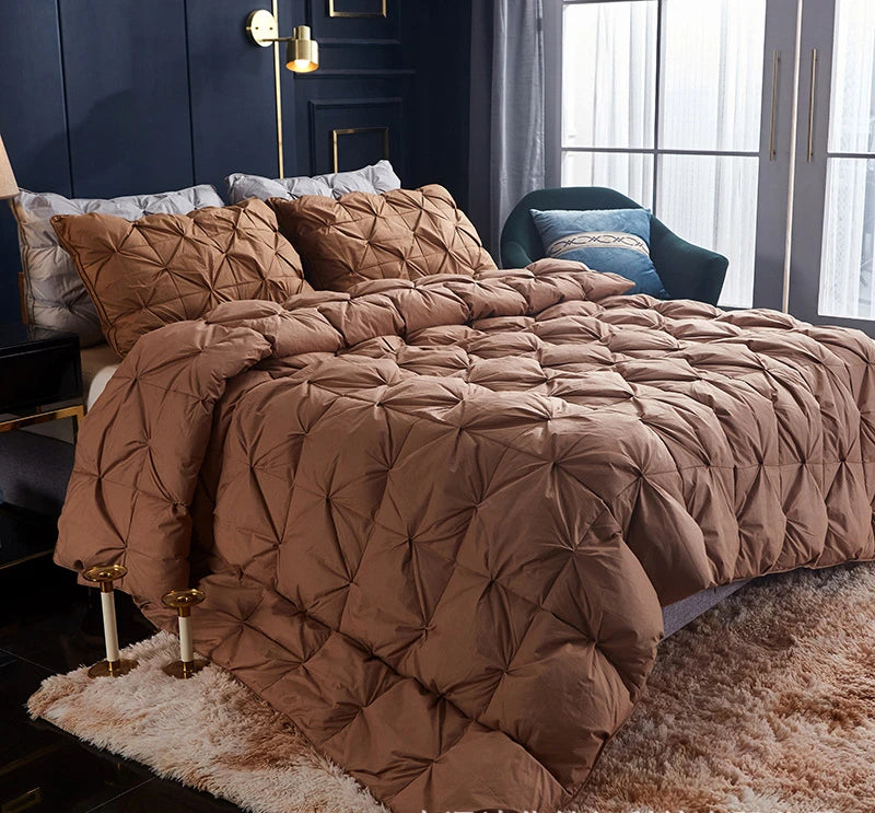 Duvet 95 White Goose Down Winter Thickened Single Double Goose Down Spring and Autumn Quilt Core Warm Gift Down Comforter