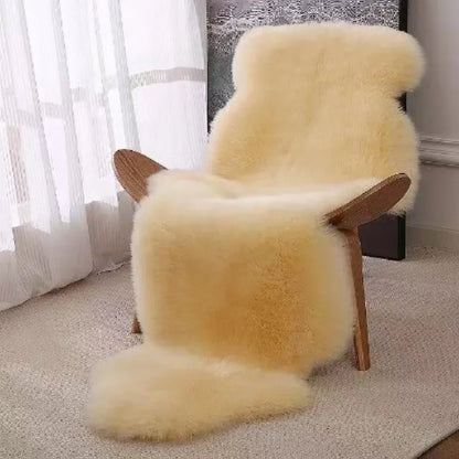 Real Sheepskin Rug Luxury Australian Soft Small Sheepskin Wool Carpet Mat Sofa Cushion Real Fur Blanket Floor Lambskin Carpet