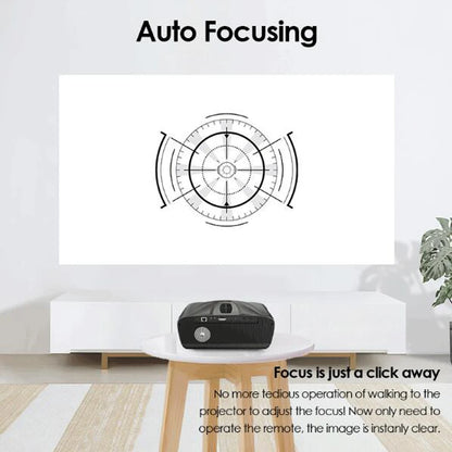 4K Beam Projector for Movies with Auto Focus Keystone Correction Android Bluetooth TV Smart Full HD 1080P Home Theater Projector