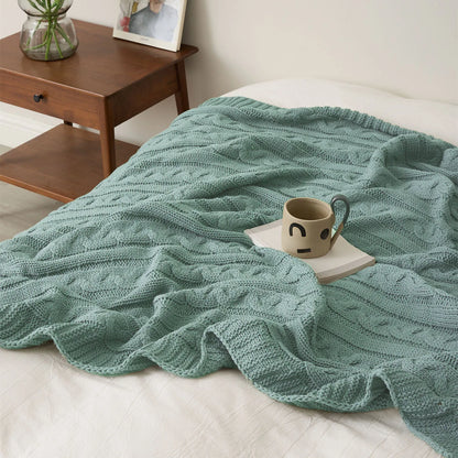 Luxury Cable Knit Blanket