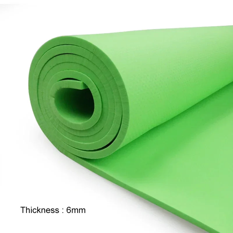 Thick Non-slip Yoga Mat, Comfort Foam, Yoga Mat, EVA Comfort Foam, Exercise Fitness, 6mm Para Exercício E Pilates