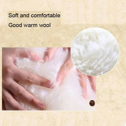 Real Sheepskin Rug Luxury Australian Soft Small Sheepskin Wool Carpet Mat Sofa Cushion Real Fur Blanket Floor Lambskin Carpet