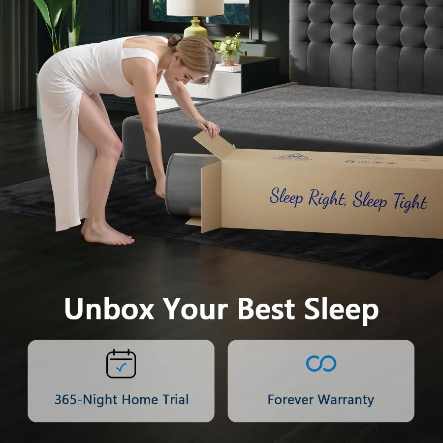 Full Size Mattress Upgraded 12 inch Full Mattress in a Box Gel Memory Foam Hybrid Mattresses with Individual Pocket Springs Pre