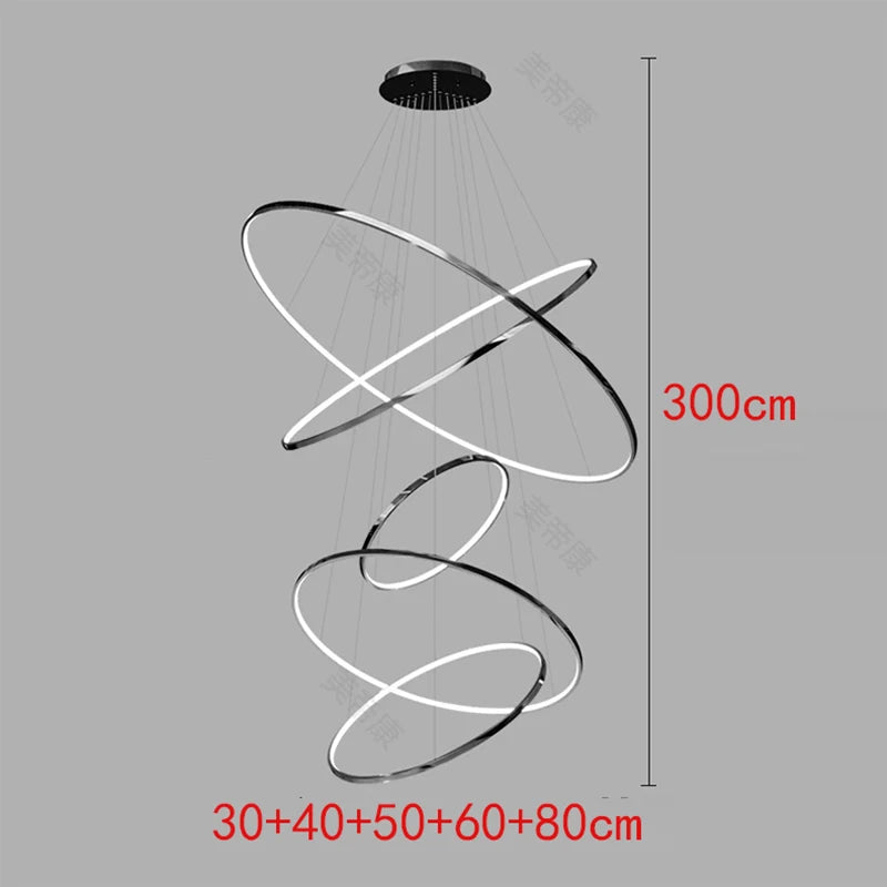 Nordic home decoration, stair chandelier, living room bedroom and dining room Pendant lights, ceiling light, indoor lighting