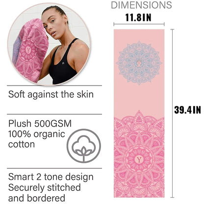 100% Organic Cotton Yoga Towel