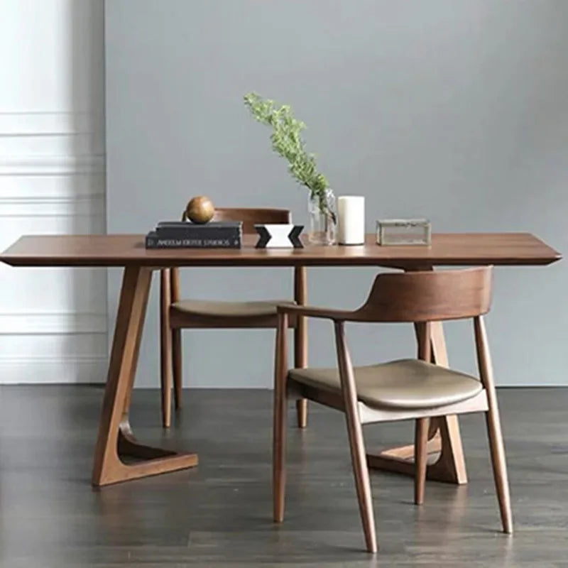 Italy Stands Dining Table Wooden Luxury Design Modern Dining Table Living Waterproof Nordic Mesa De Comedor Kitchen Furniture - LUXHOME