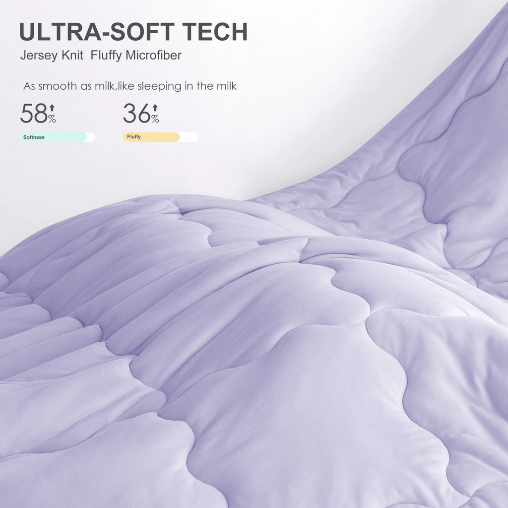 California King Siz Reversible Ultra-Soft  Comforter Set,  Cozy Breathable Bedding 1 Down Alternative with 2 Pillowcase