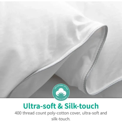 Full/Queen Size Goose Feathers Down Comforter Duvet Insert - Ultra-Soft All Season Down Comforter Hotel Collection Comforter