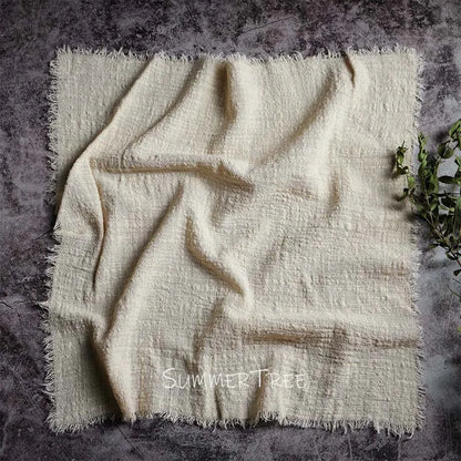 10pcs Large Napkins 41x41cm Rustic Cotton Gauze  Napkin Muslin Tea Towel Dinner Retro Cheesecloth Wedding Party Linen Decor