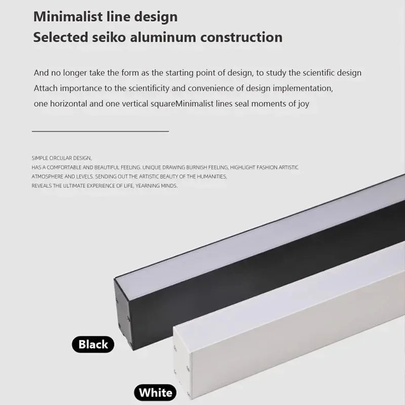 Long  LED Strip Ceiling Light Floodlight For Bedroom Dining Living Room Cloakroom Minimalist Led Ceiling Lamp Indoor Decoration