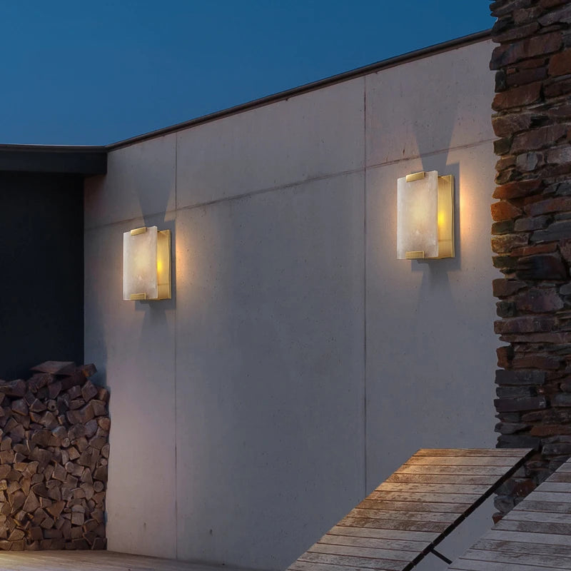 Natural Marble LED Wall Sconce
