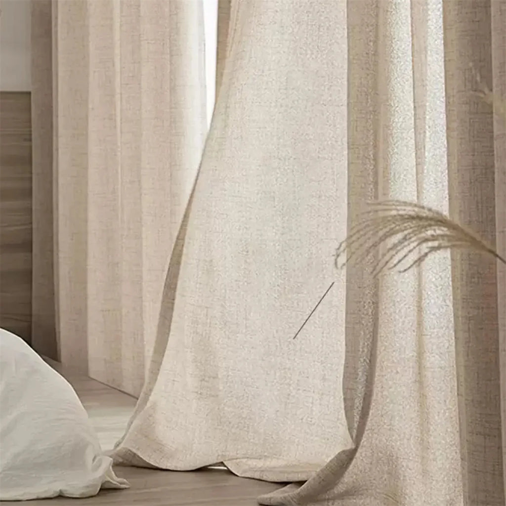 Natural Linen Curtains 1 PC