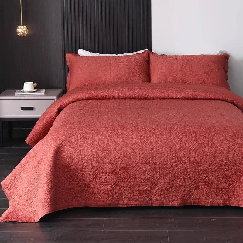 CHAUSUB Cool Summer Quilts 3PCS 60S Count Silky Bedspreads on the Bed Queen Size Coverlet Sets Quilted Comfoter