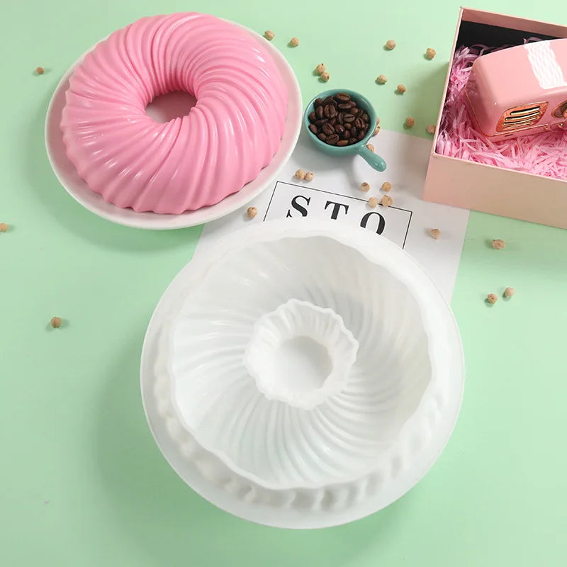 3D Big Donut Silicone Candle Mould DIY Chocolate Chip Cookie Baking Mould Plaster Epoxy Mould Home Decor Craft Baking Mould Tool