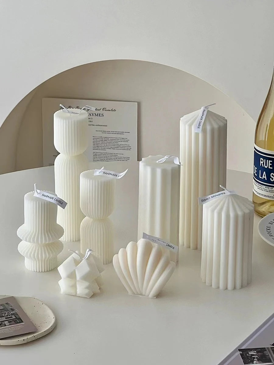 Modern Geometric Scented Candles