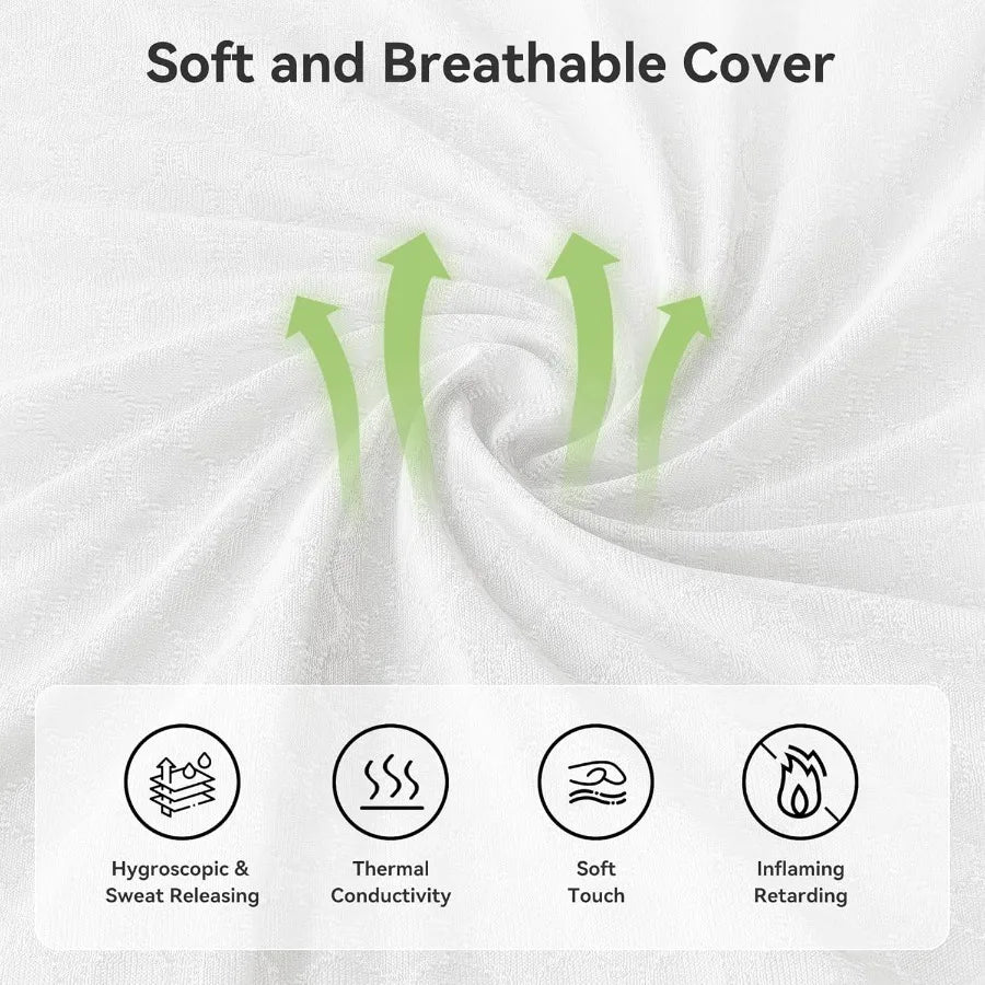 Mattress In a Box Queen Size 12 Inch with Memory Foam and Individual Pocket Springs