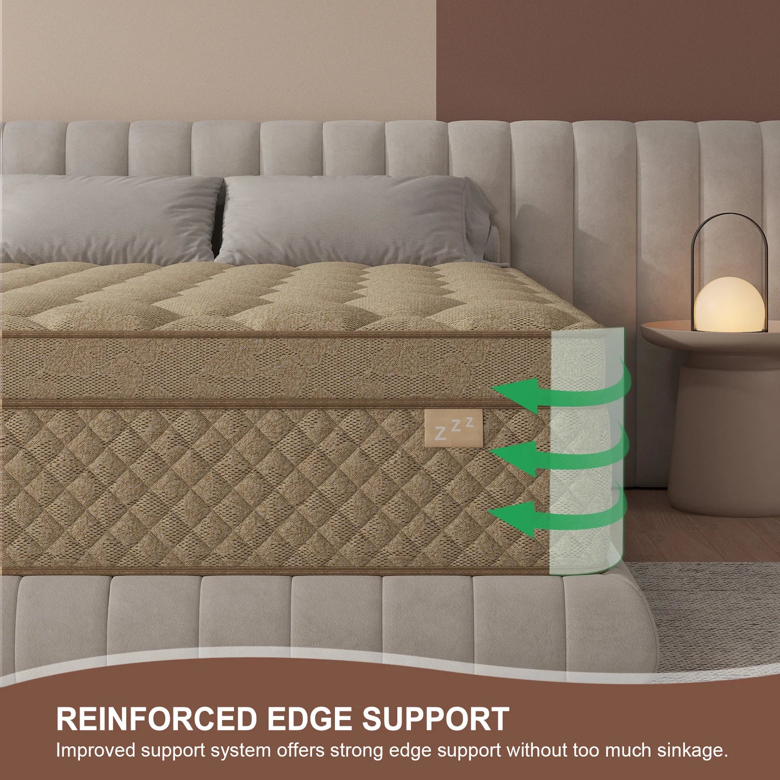 12"14" Gel Memory Foam Hybrid Pocket Spring Mattress Twin Full Queen King Bed Mattress In A Box, Medium Firm Motion Isolation