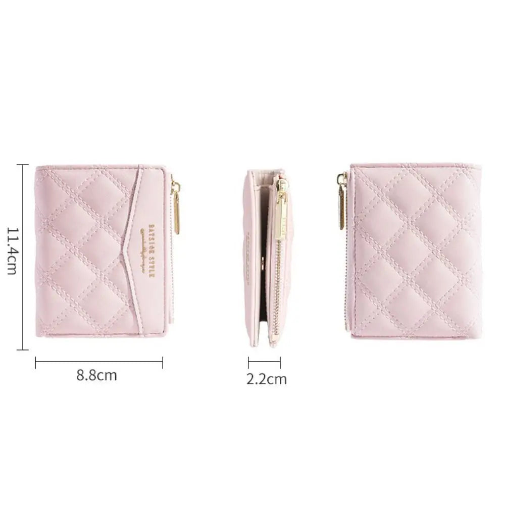 New Embroidered Wallet for Women Ladies Coin Purses PU Leather Zipper Credit Card Holder Clutch Money Bag Pocket