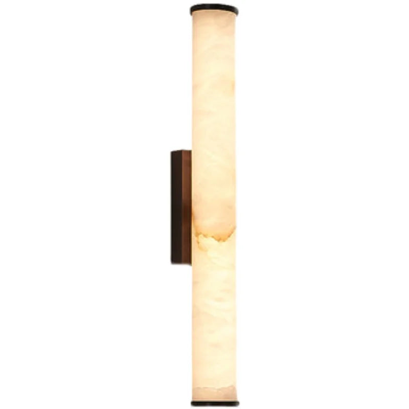 Spanish Natural Marble Wall Lamp High quality Copper LED Light Luxury Villa Living Room Background Wall Bedroom Bedside Lighting