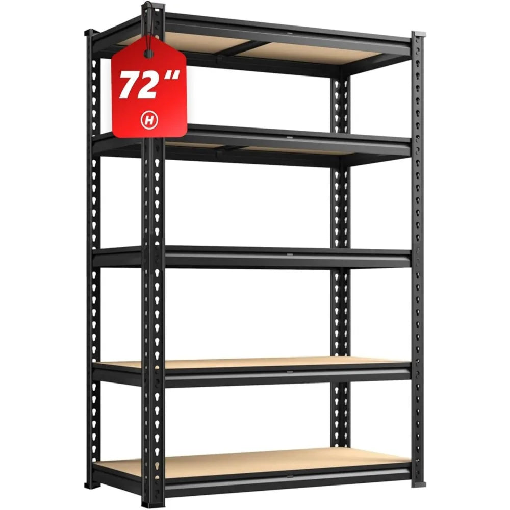 2020LBS Storage Shelves 5 Tier Garage Shelving Heavy Duty Adjustable Garage Shelves, Utility Rack Shelf, Shelving Units