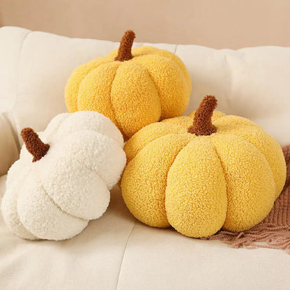 Halloween Pumpkin Throw Pillow Stuffed Pumpkin Plush Toy Sofa Pillow Ornament for Halloween Home Decoration Plush Cushion