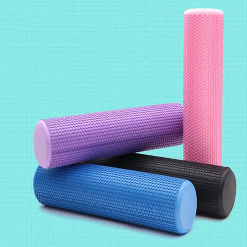 1Pcs 15*45cm EVA Round  Foam Roller For Yoga Pilates Fitness Equipment Balance Pad Yoga Blocks With Massage Floating Point