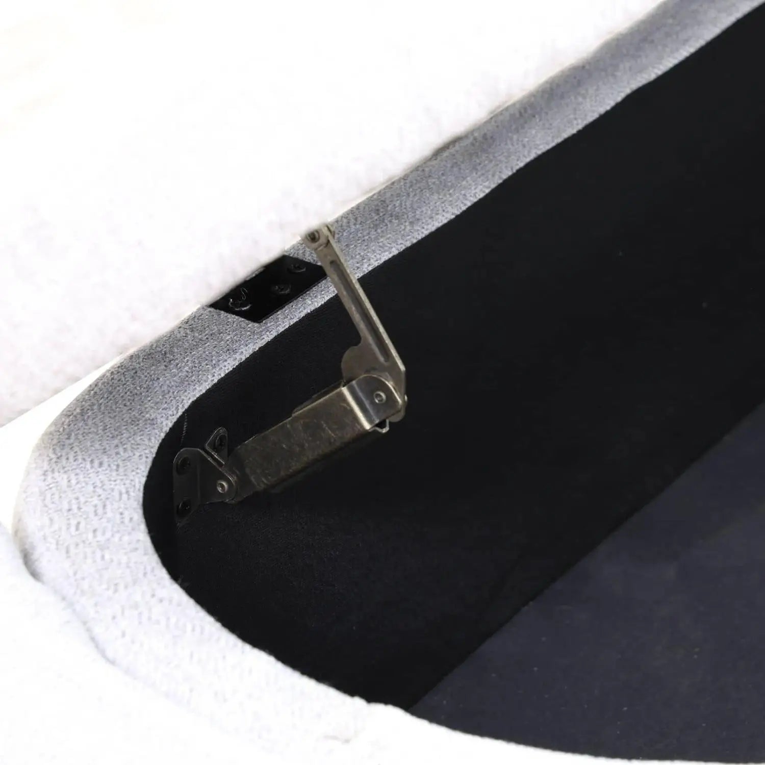 Pallid Flannel Living Room Ottoman - Cozy Furniture Accent