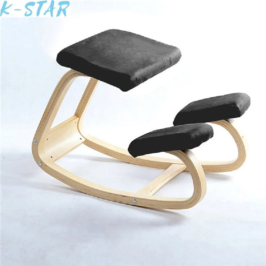 K-STAR Original Ergonomic Kneeling Chair Stool Home Office Furniture Ergonomic Rocking Wooden Kneeling Computer Posture Chair