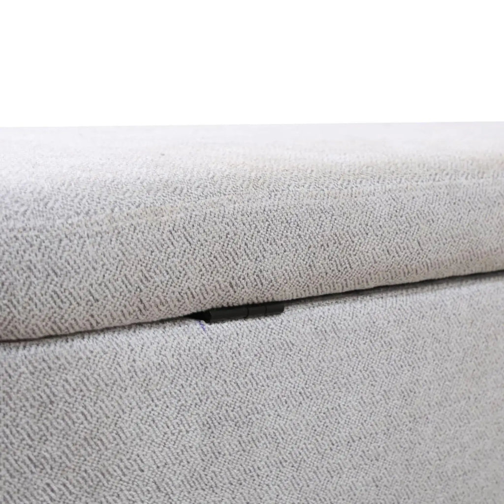 Pallid Flannel Living Room Ottoman - Cozy Furniture Accent