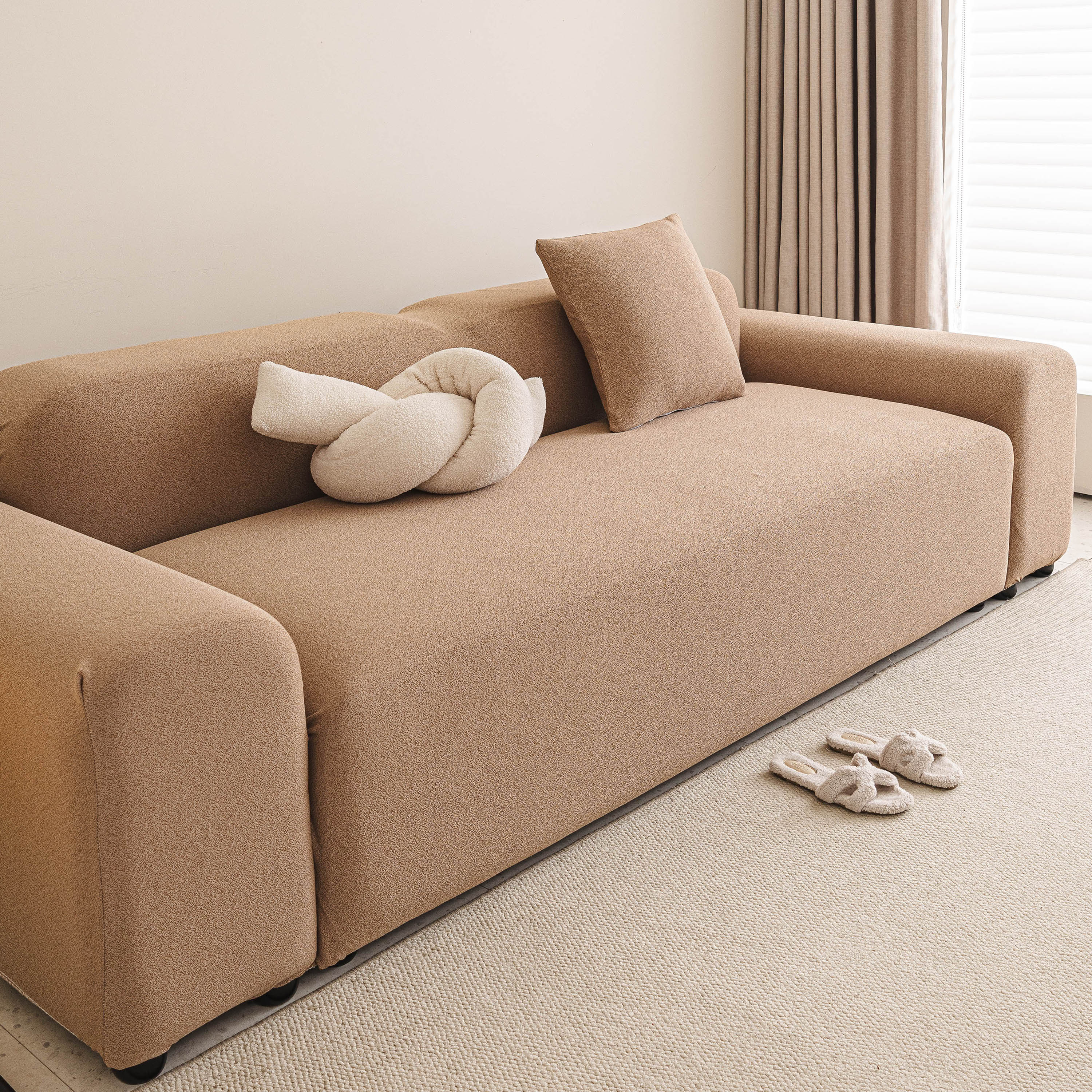 Water Resistant Couch Slipcover, Stretch Furniture Protector for Dogs Cats, Washable