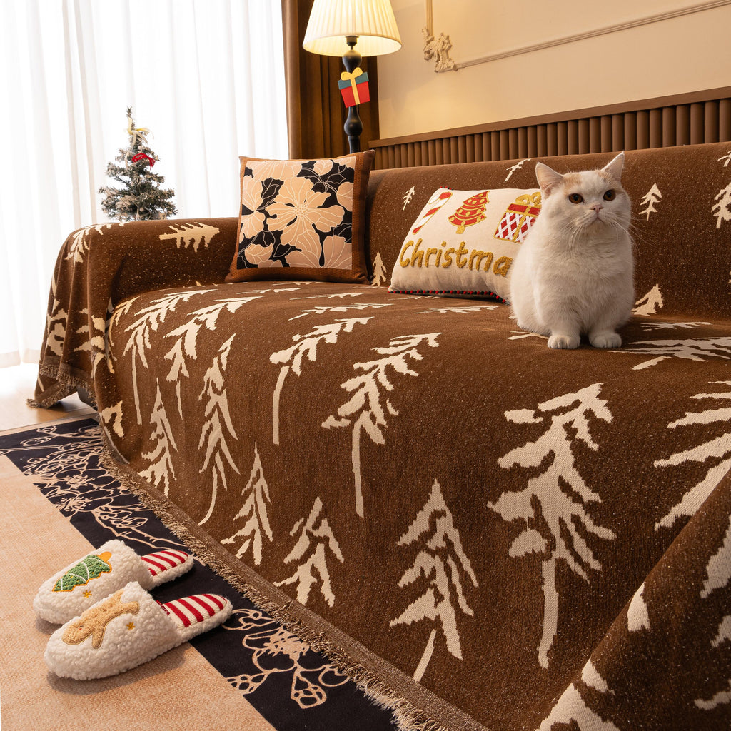 Modern Couch Covers for Couches Large Decorative Throw Blanket with Tassels for Couch