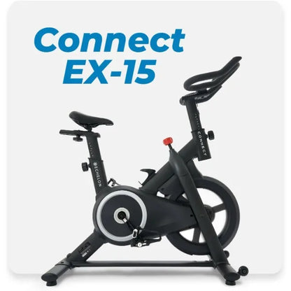 Echelon Smart Connect Fitness Bike, 30-Day Free Echelon Membership, Easy Storage, Small Spaces, Cushioned Seat