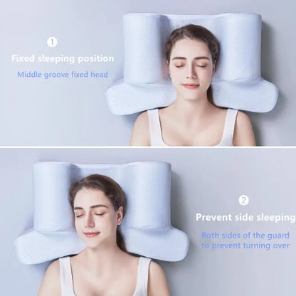 Sleeping Beauty Pillow Anti-Wrinkle Neck Protection Sleep Memory Foam Pillow Comfortable Soft Skin Care Bedding Cool Face Pillow