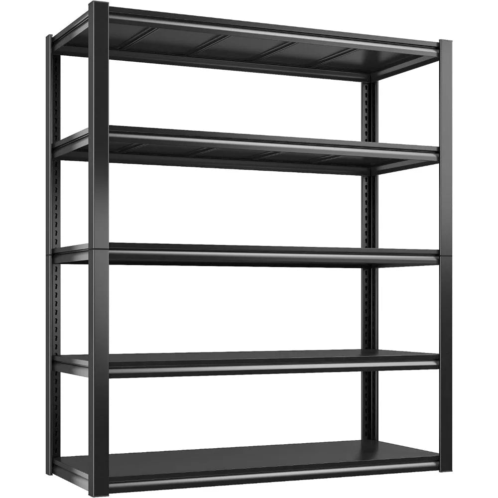 Garage Shelving Heavy Duty, 2500LBS Storage Shelves, 5 Tier Garage Shelves Adjustable Metal Shelving
