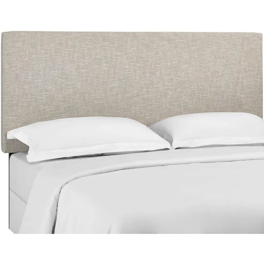 Claire Linen Fabric Upholstered King and California King Headboard in Beige