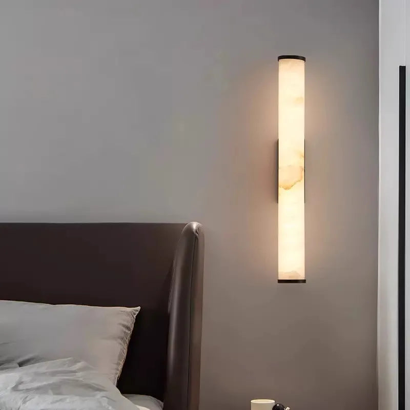 Marble LED Wall Lamp AC110V 220V 3 Color Dimming