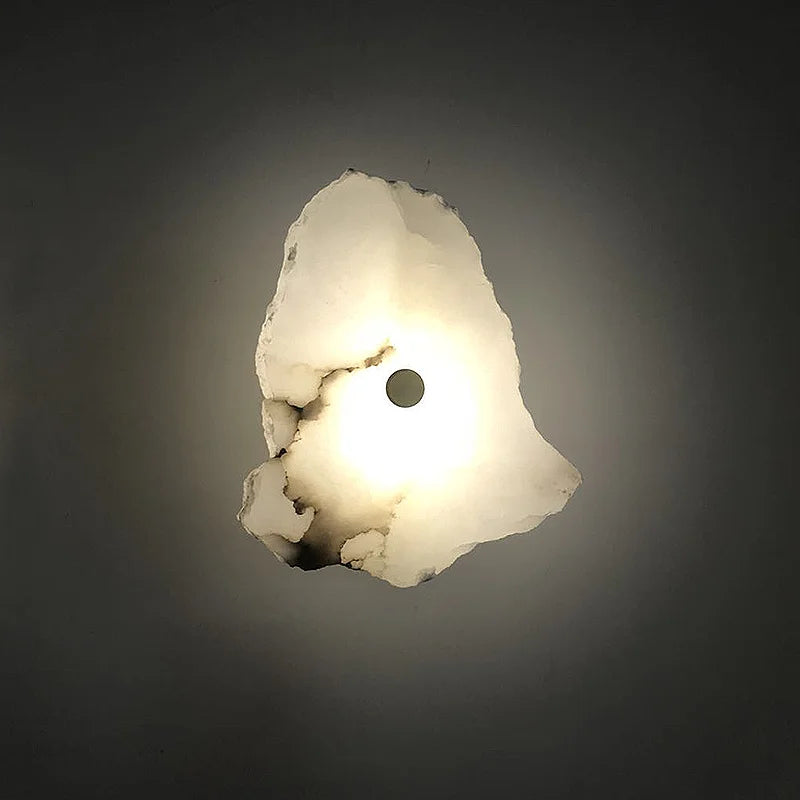 Natural Marble LED Wall Lamp Copper Luxury Novelty Lighting Sconce For Bedroom Living Dining Room Wall Decor Modern Art Design