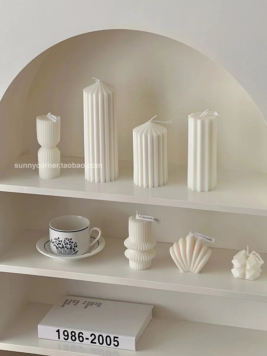 Modern Geometric Scented Candles